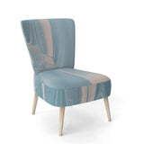 Abstract Water I Modern Accent Chair Side Chair