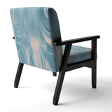 Abstract Water I Modern Accent Chair Arm Chair