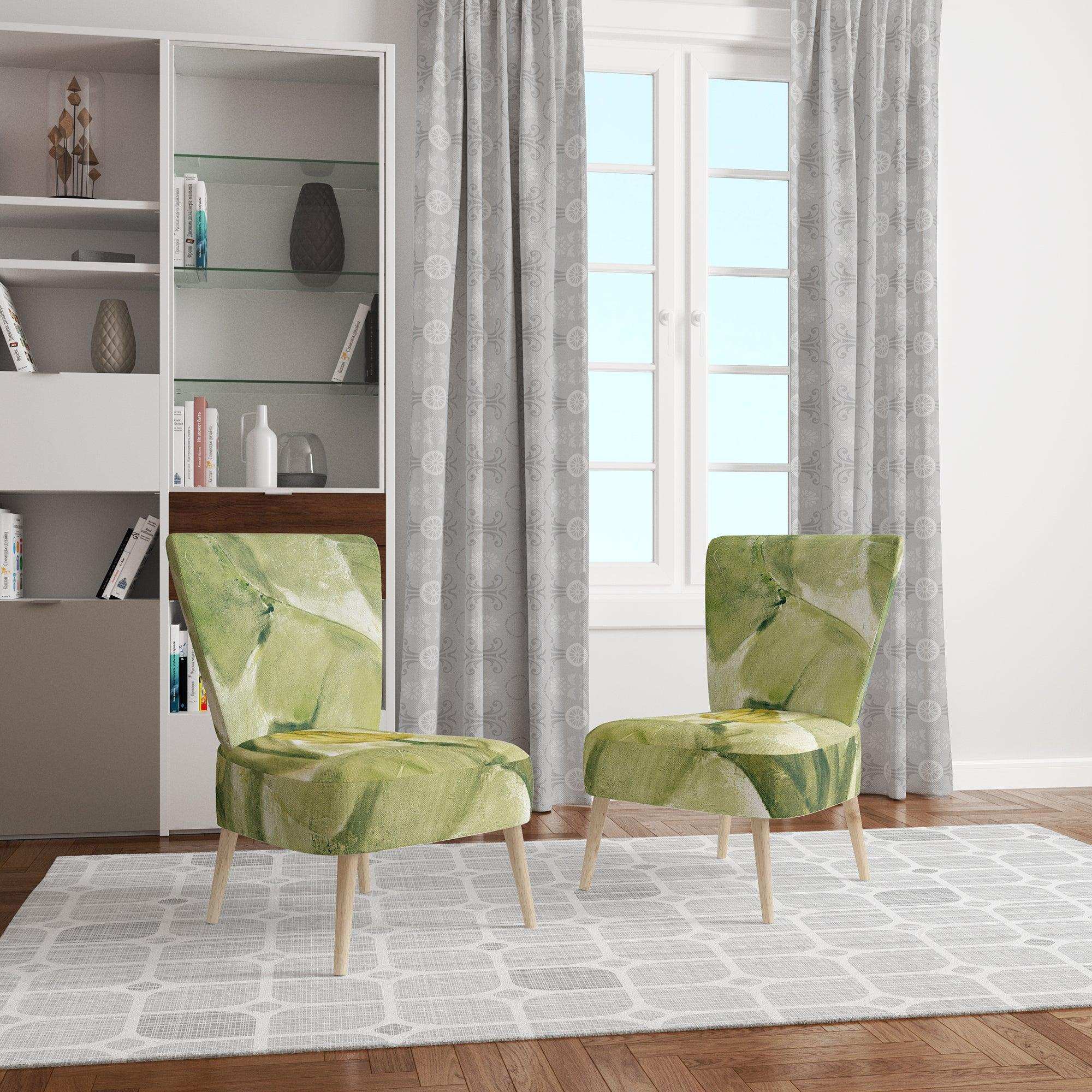 Tropical Canopy II Green Traditional Accent Chair