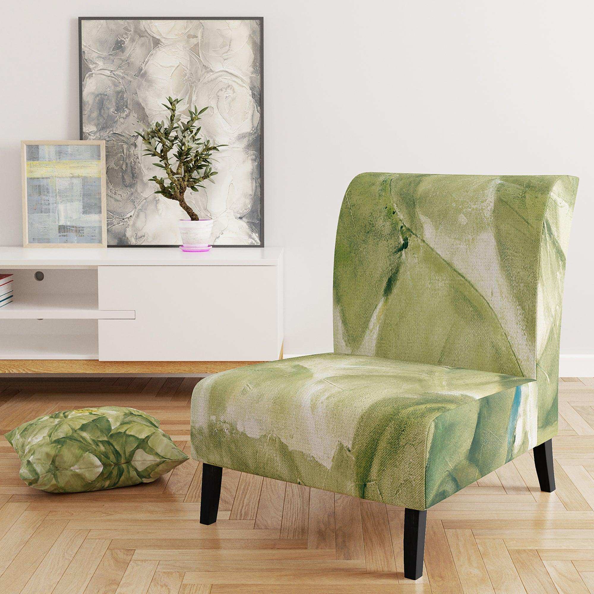 Tropical Canopy II Green Traditional Accent Chair