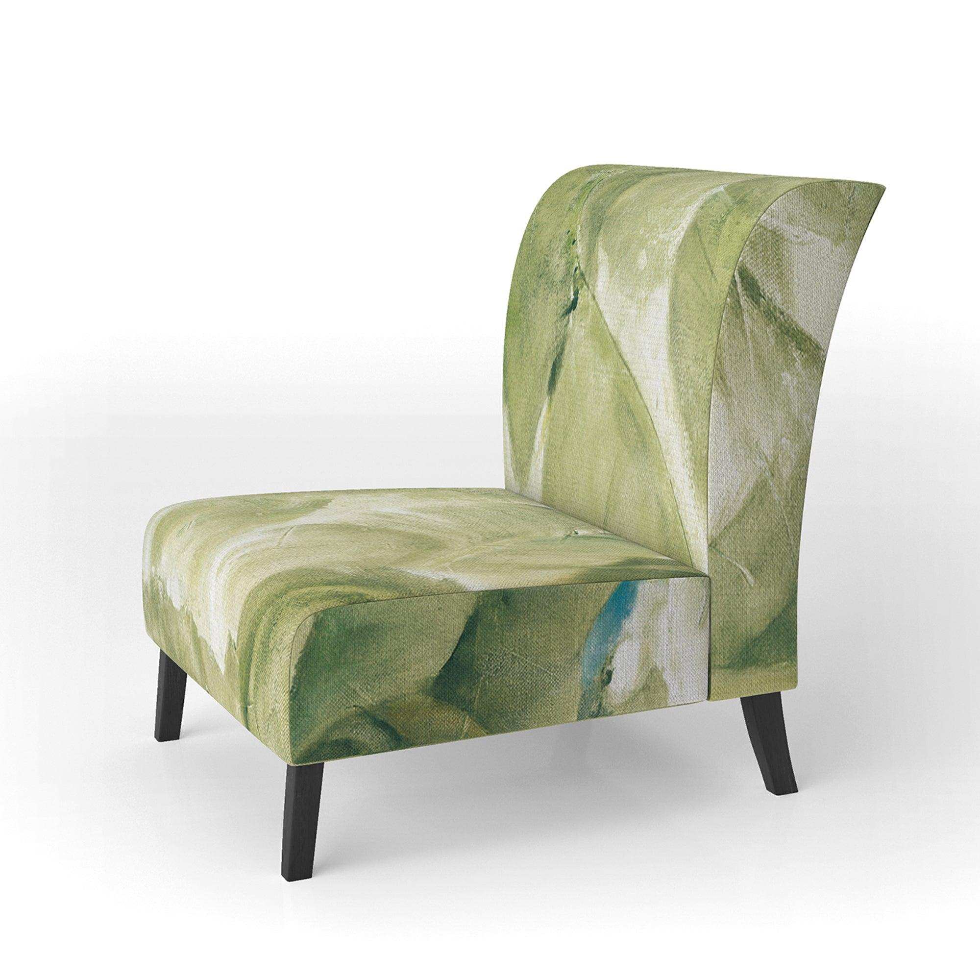 Tropical Canopy II Green Traditional Accent Chair