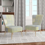 Patchwork Abstract II Modern Accent Chair