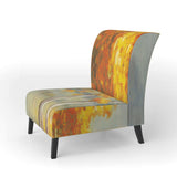 Autumn Landscape Farmhouse Accent Chair