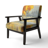 Autumn Landscape Farmhouse Accent Chair