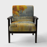 Autumn Landscape Farmhouse Accent Chair
