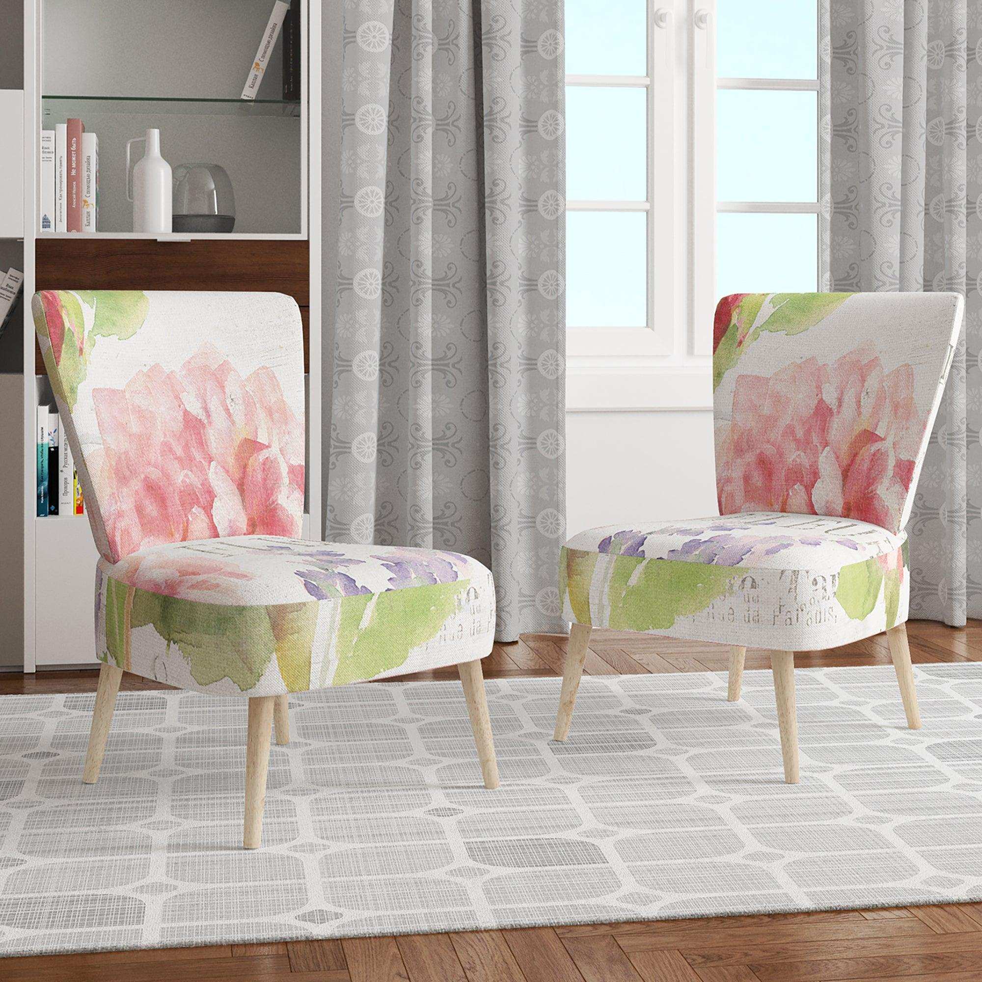 Maison Des Fleurs II Farmhouse Accent Chair