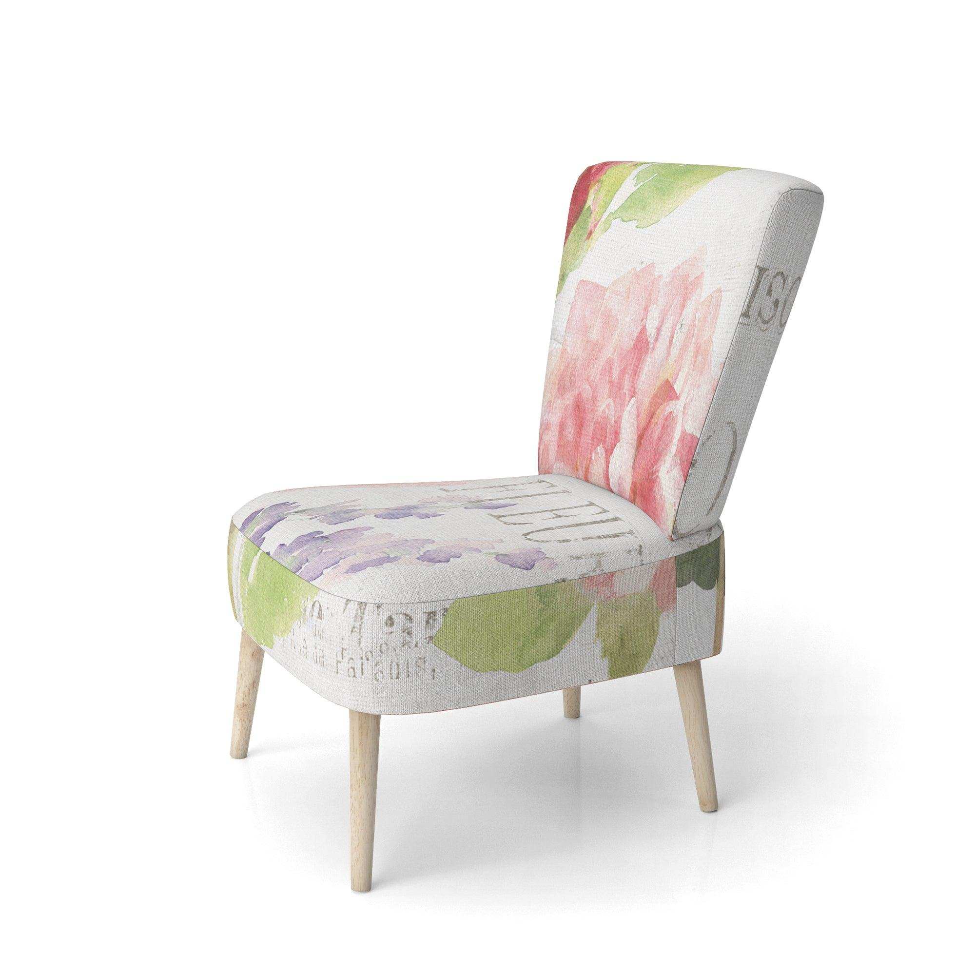 Maison Des Fleurs II Farmhouse Accent Chair