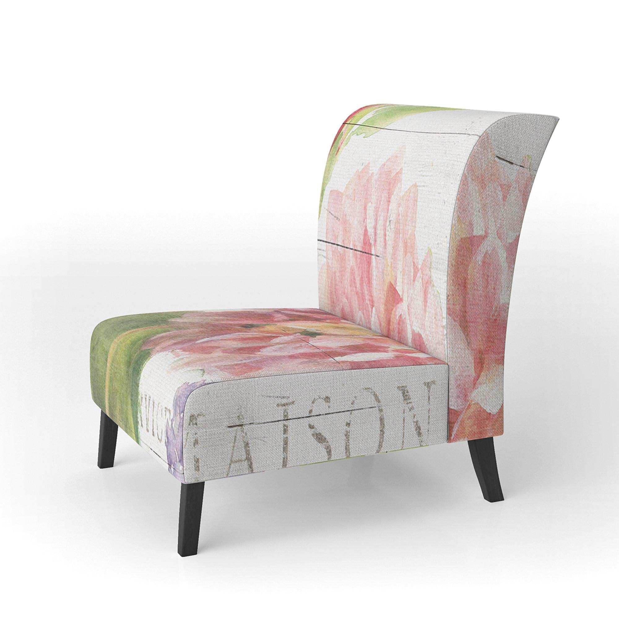 Maison Des Fleurs II Farmhouse Accent Chair