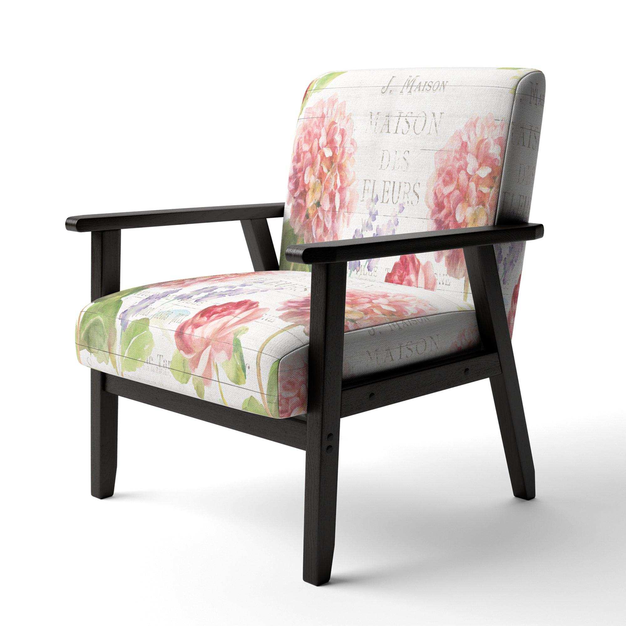 Maison Des Fleurs II Farmhouse Accent Chair
