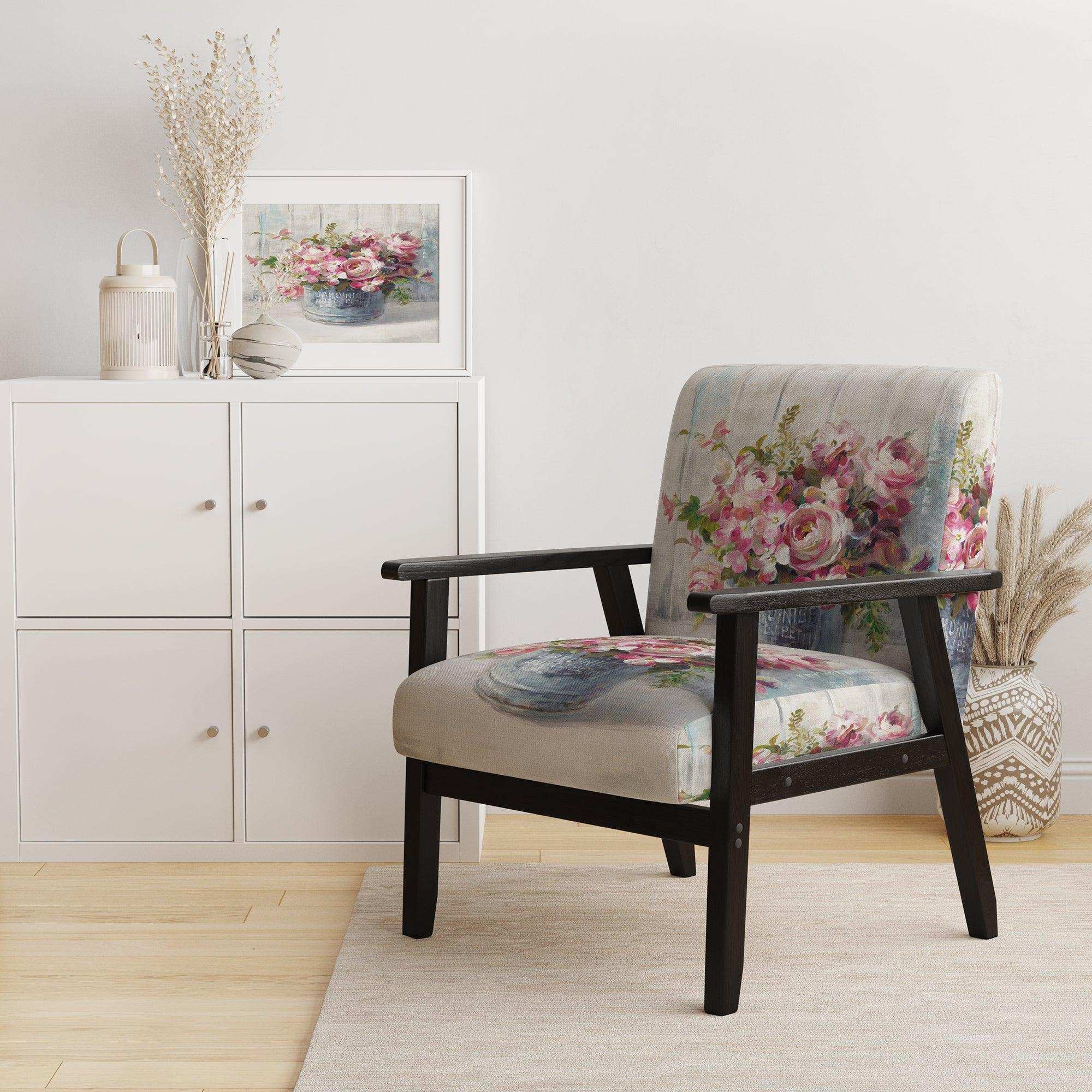 Maison Des Fleurs III Cabin & Lodge Accent Chair