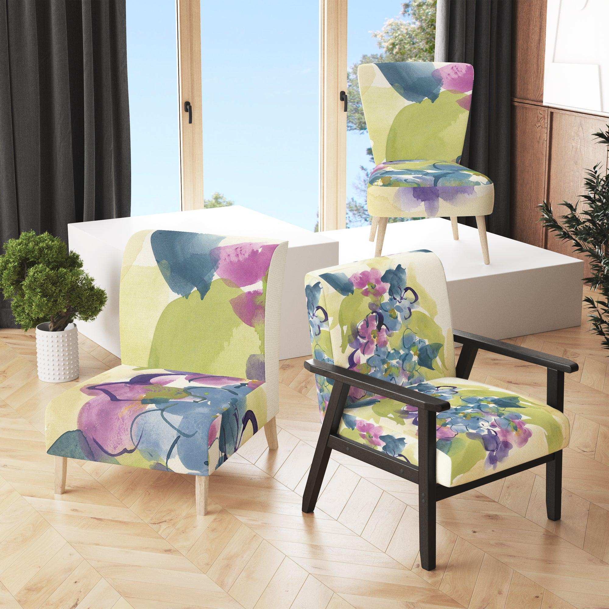 Spring Bouquet II Traditional Accent Chair