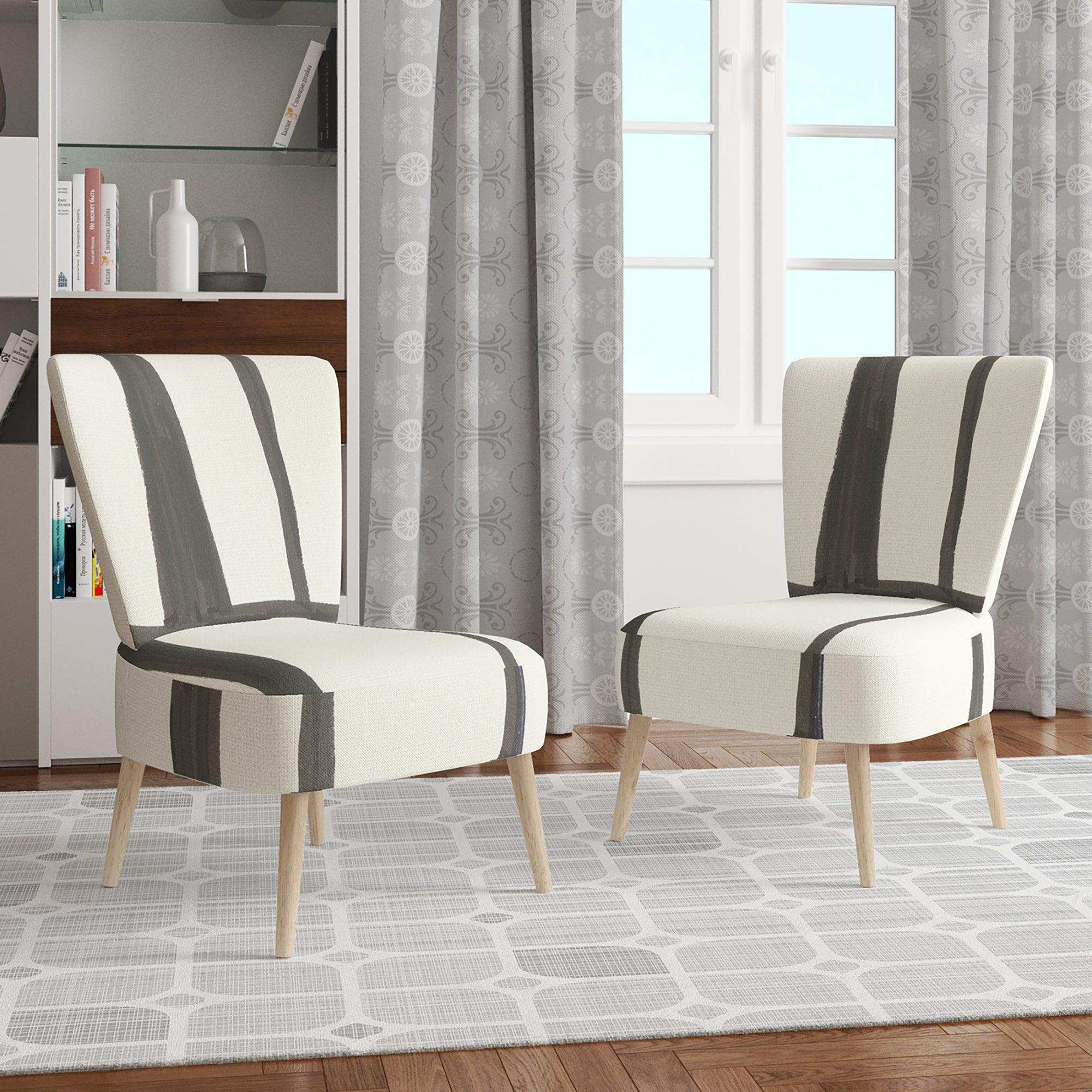 minimalist black and white I Transitional Accent Chair