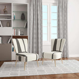 minimalist black and white I Transitional Accent Chair