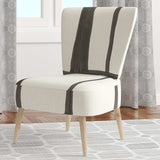 minimalist black and white I Transitional Accent Chair