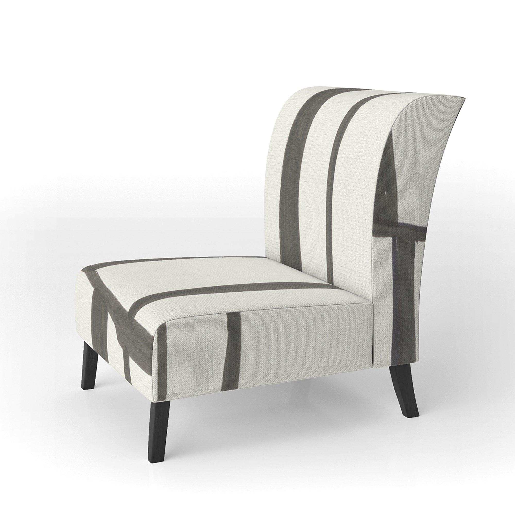 minimalist black and white I Transitional Accent Chair