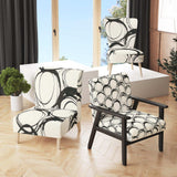 minimalist black and white II Transitional Accent Chair