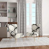 minimalist black and white II Transitional Accent Chair