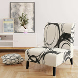 minimalist black and white II Transitional Accent Chair