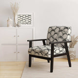 minimalist black and white II Transitional Accent Chair
