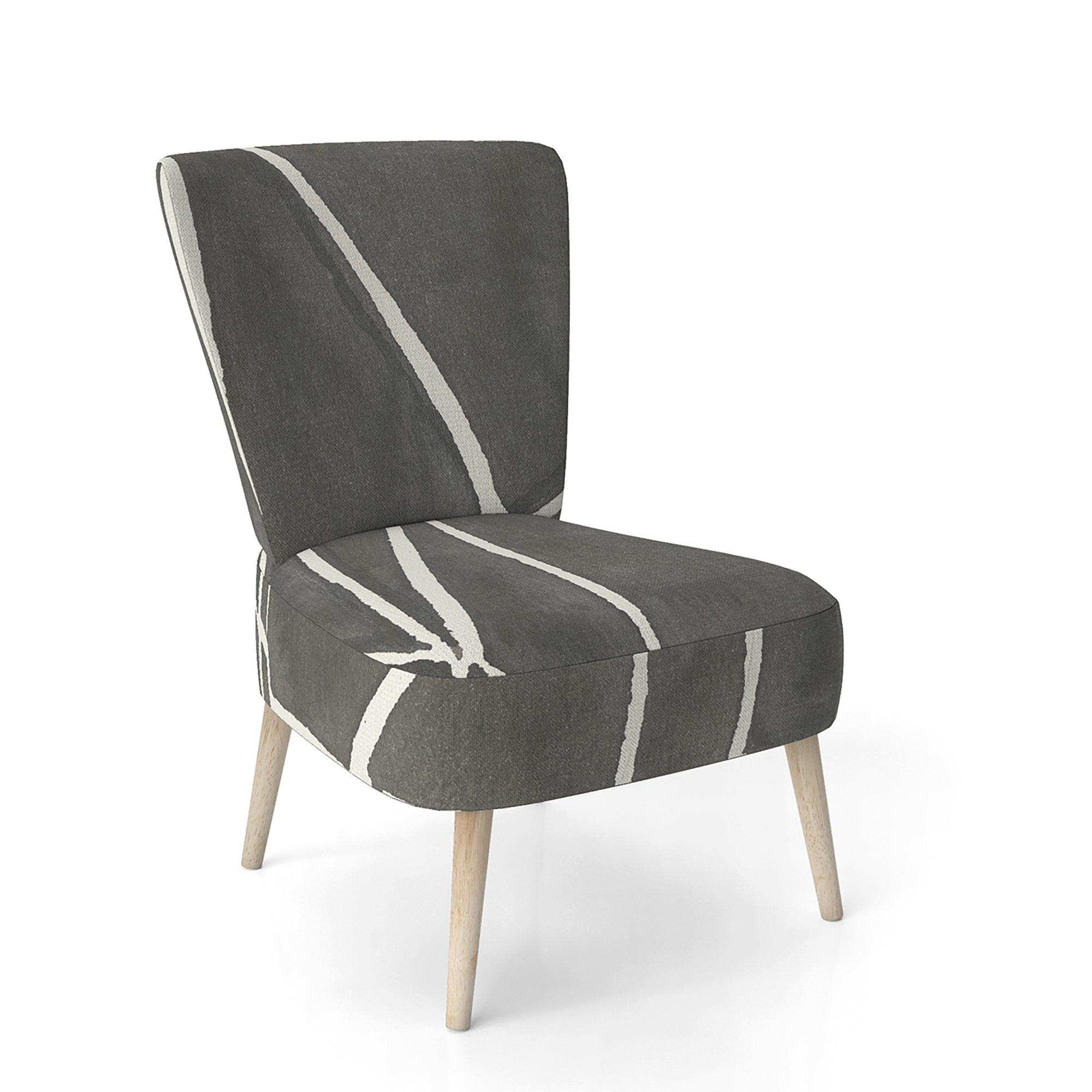 Minimalist Graphics II Transitional Upholstered Accent Chair