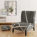 Minimalist Graphics II Transitional Upholstered Accent Chair