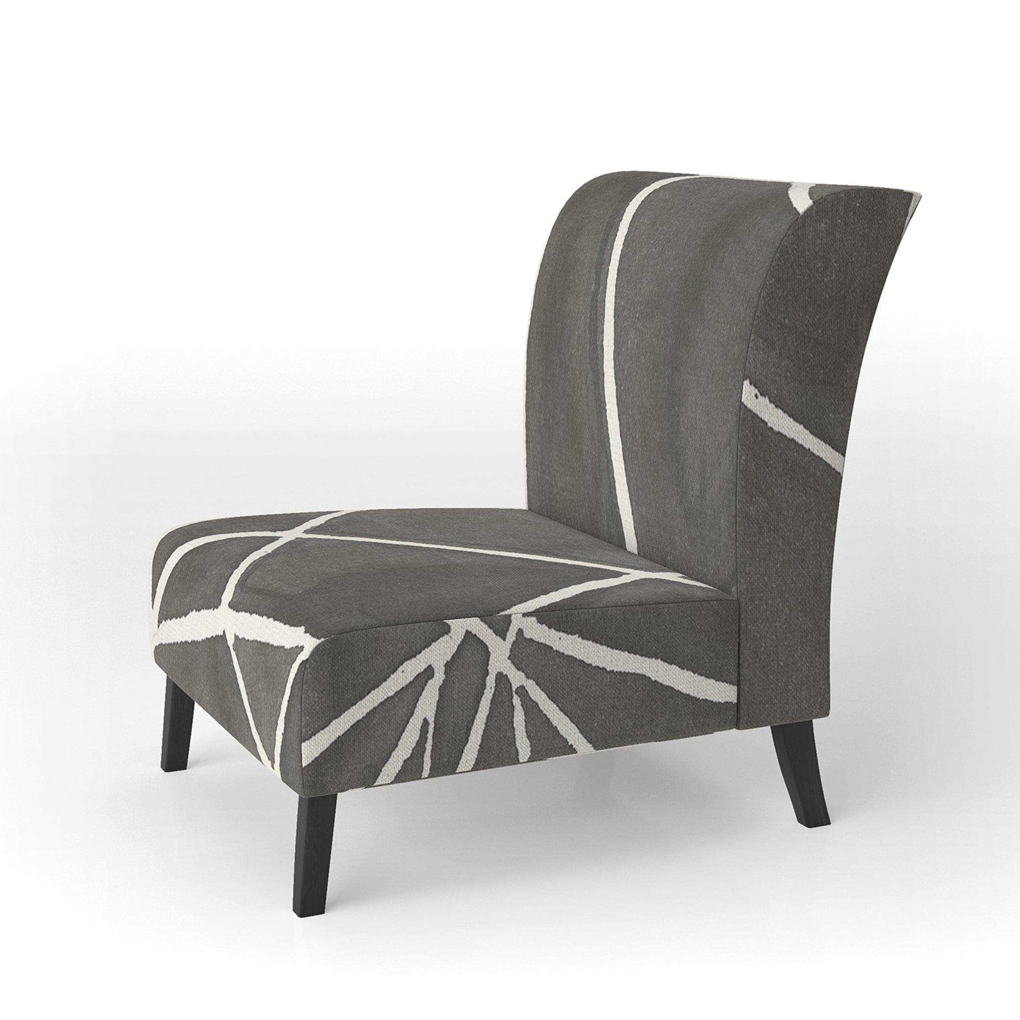 Minimalist Graphics II Transitional Upholstered Accent Chair