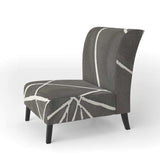 Minimalist Graphics II Transitional Upholstered Accent Chair