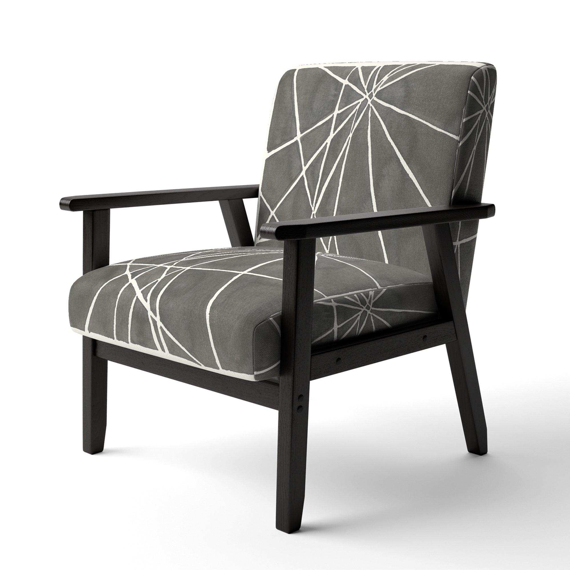 Minimalist Graphics II Transitional Upholstered Accent Chair