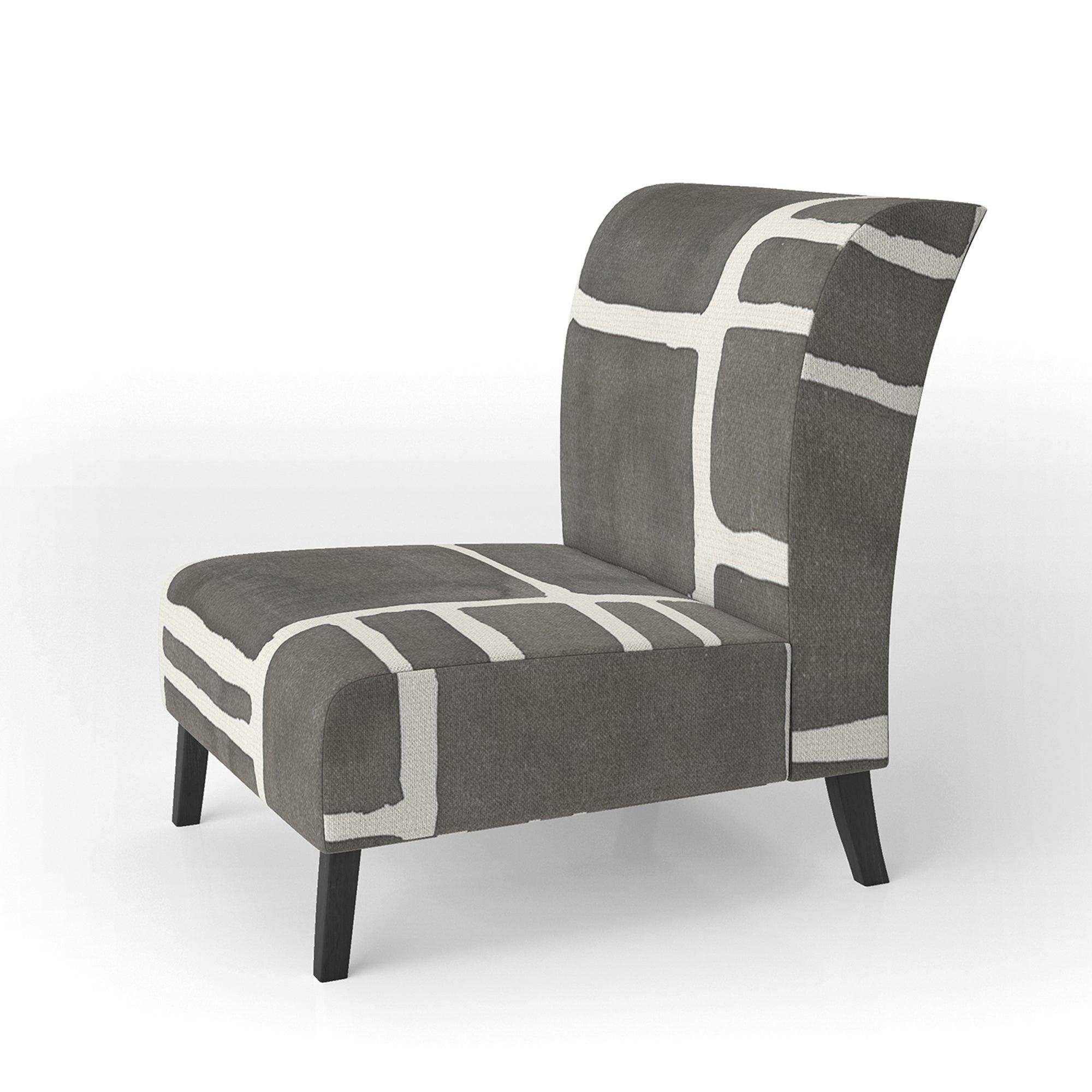 Minimalist Graphics IV Transitional Accent Chair
