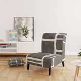 Minimalist Graphics IV Transitional Accent Chair