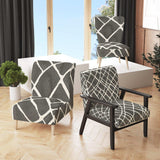 Minimalist Graphics V Transitional Accent Chair