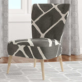 Minimalist Graphics V Transitional Accent Chair