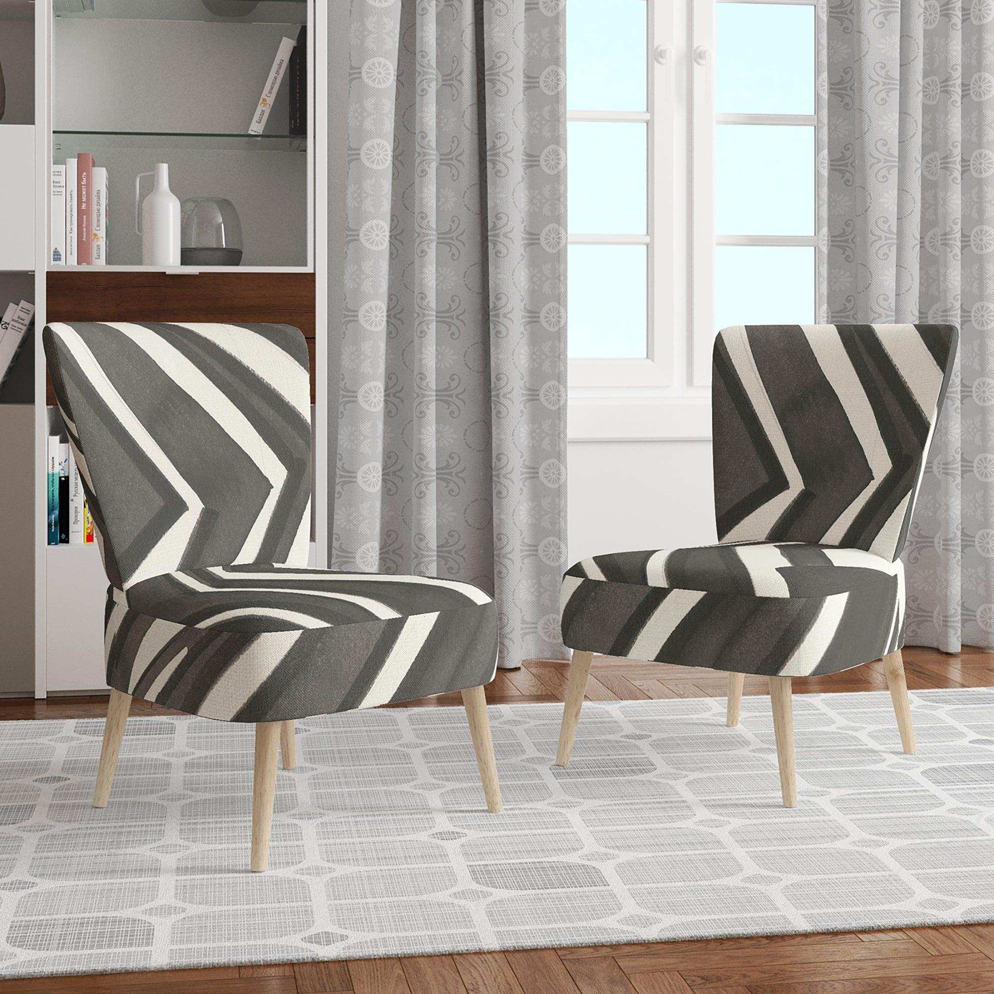 Minimalist Graphics VI Transitional Accent Chair
