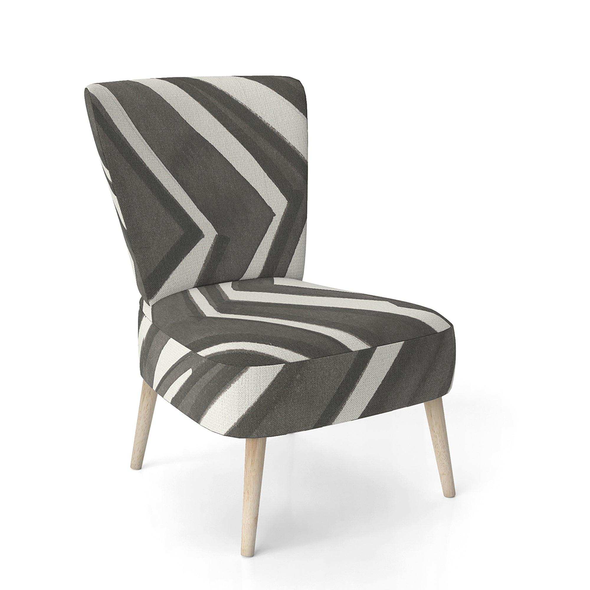 Minimalist Graphics VI Transitional Accent Chair