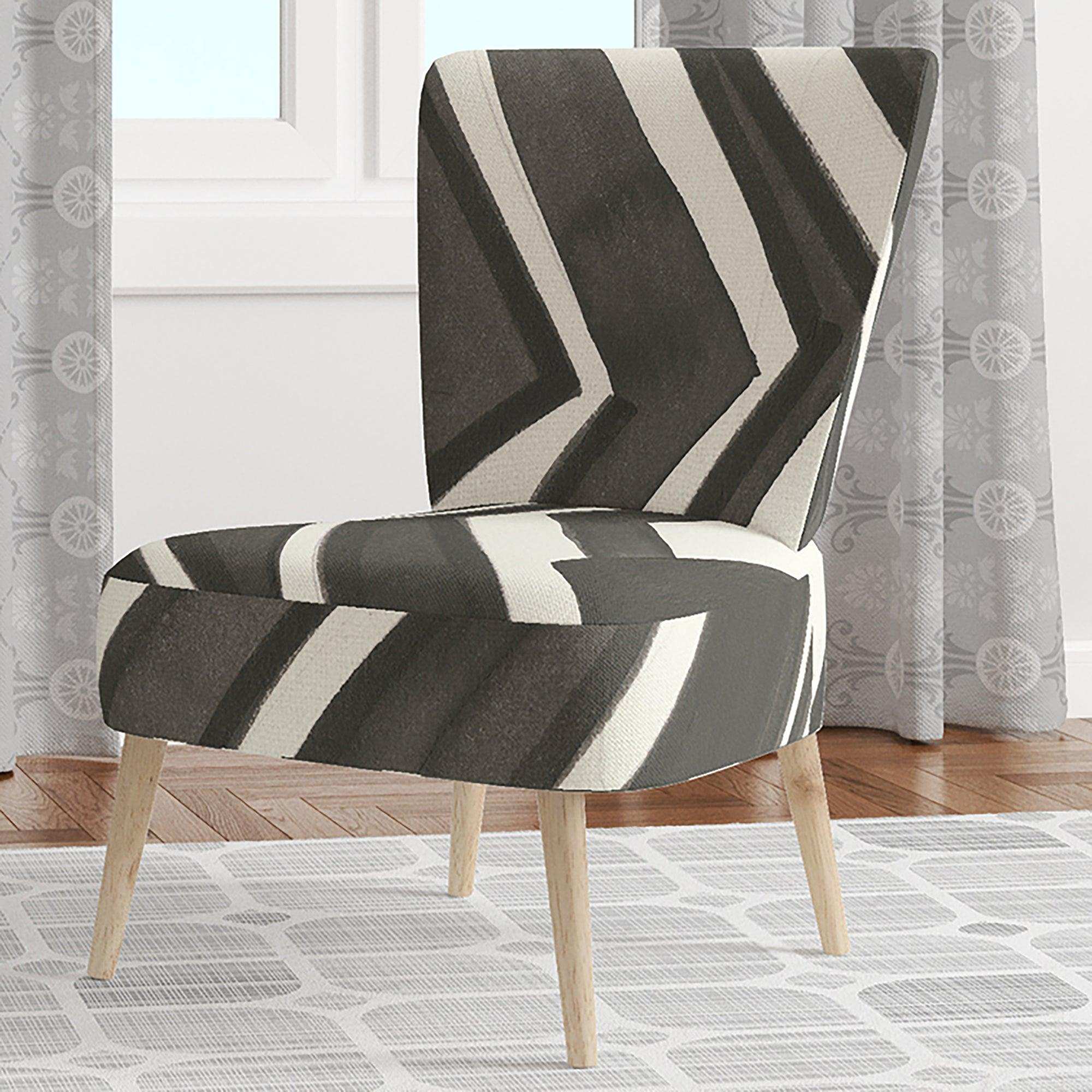 Minimalist Graphics VI Transitional Accent Chair