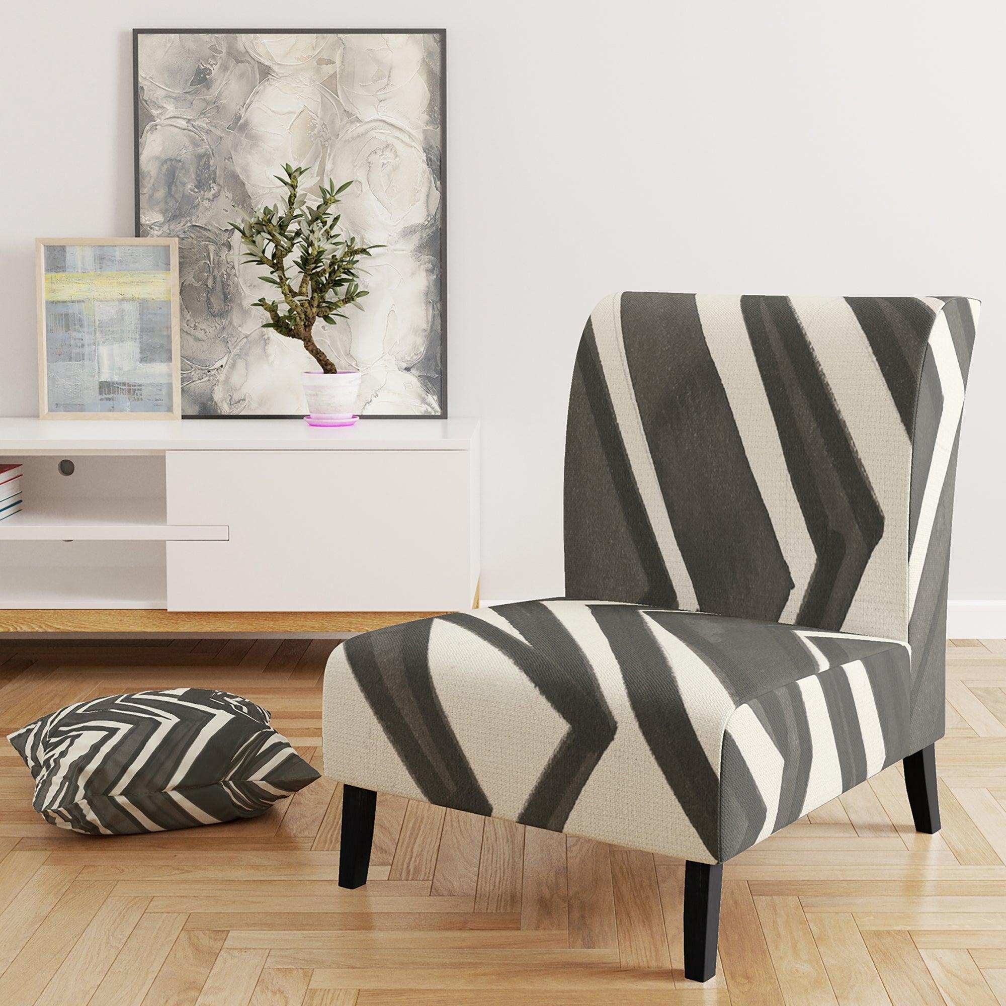 Minimalist Graphics VI Transitional Accent Chair