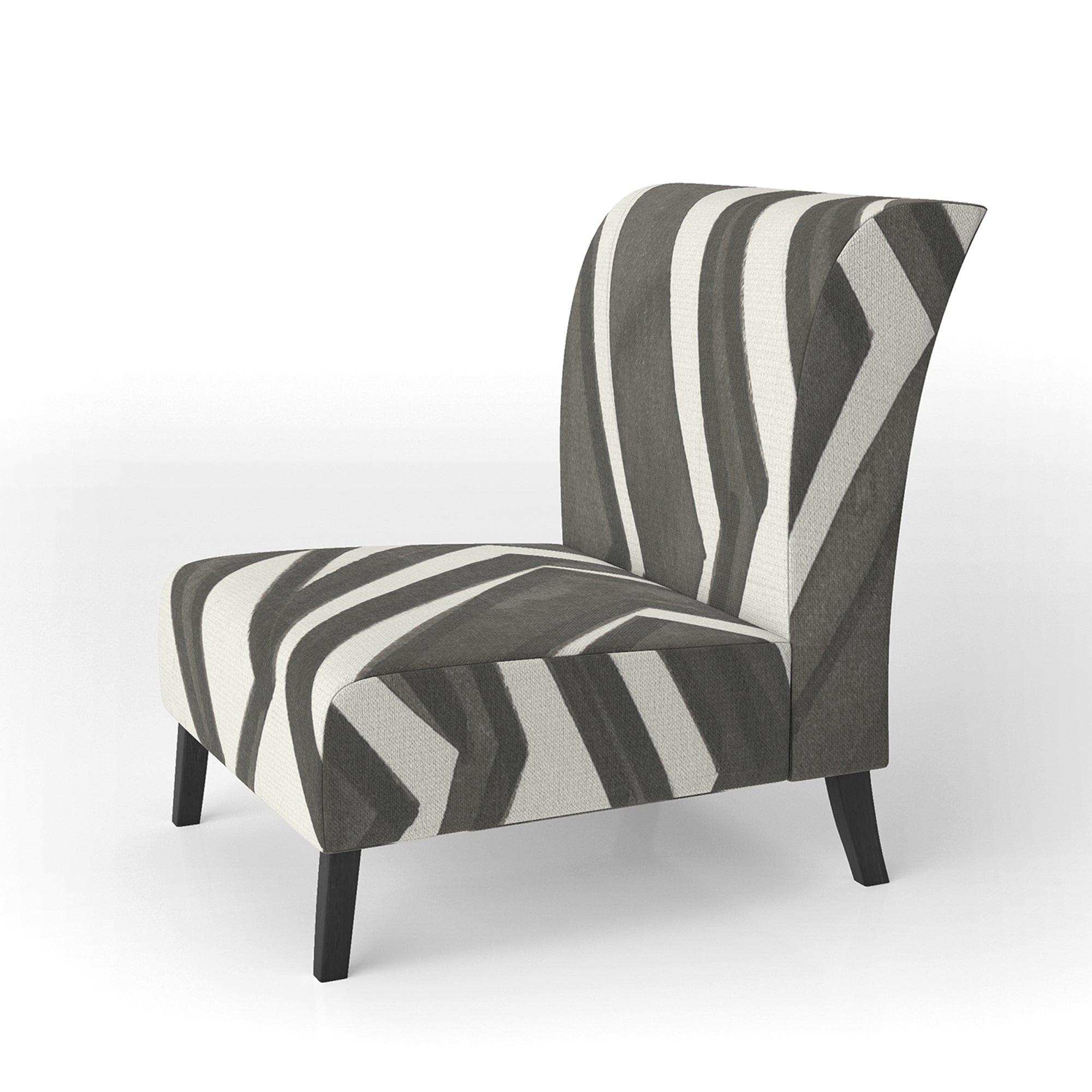 Minimalist Graphics VI Transitional Accent Chair