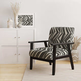Minimalist Graphics VI Transitional Accent Chair