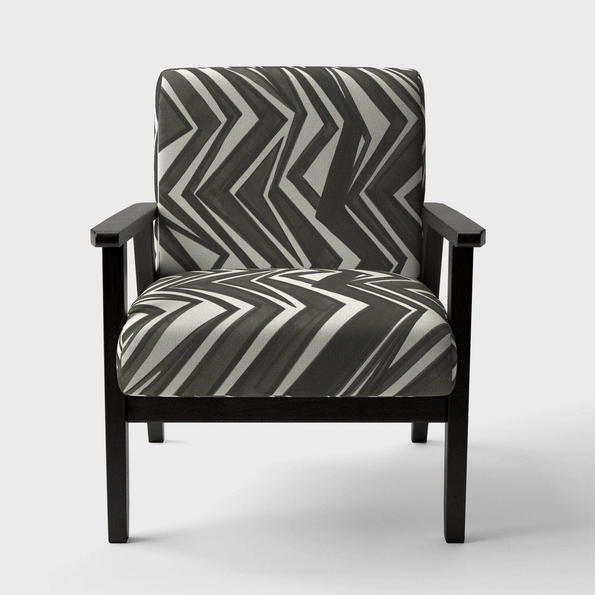 Minimalist Graphics VI Transitional Accent Chair