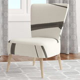 minimalist black and white III Transitional Accent Chair
