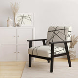 minimalist black and white III Transitional Accent Chair