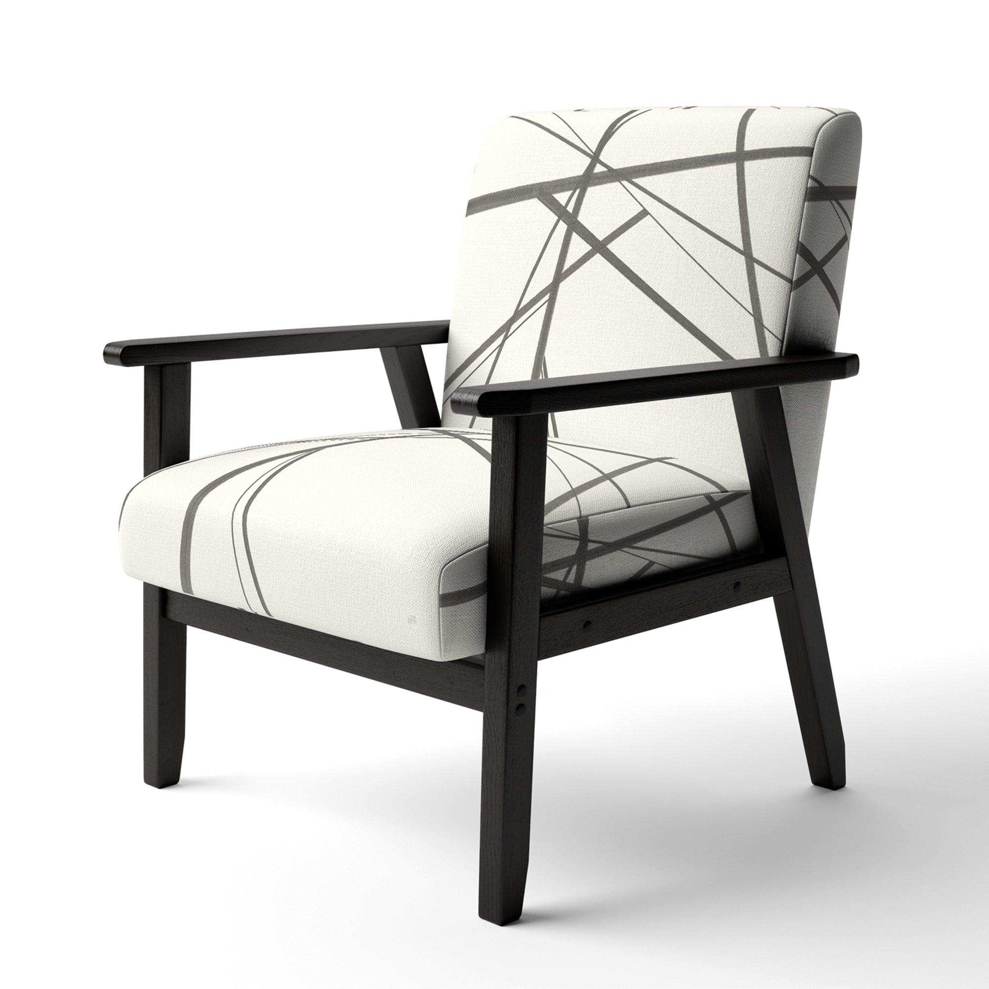 minimalist black and white III Transitional Accent Chair