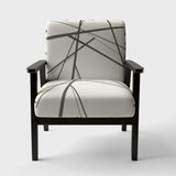 minimalist black and white III Transitional Accent Chair