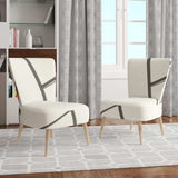 minimalist black and white IV Transitional Accent Chair