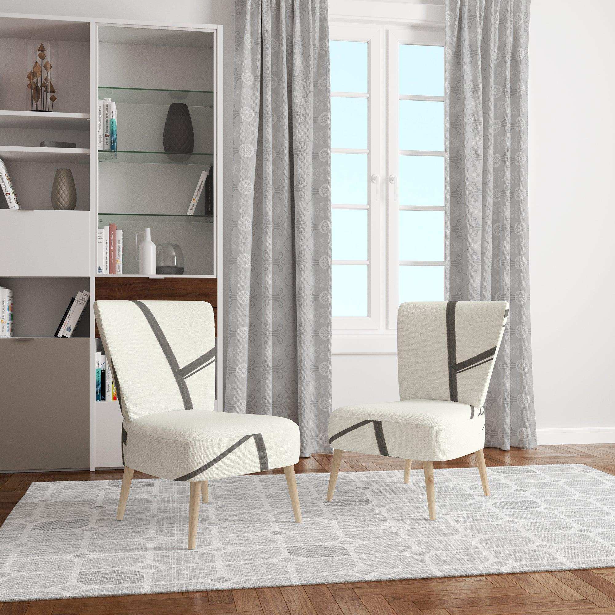 minimalist black and white IV Transitional Accent Chair