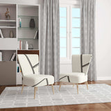 minimalist black and white IV Transitional Accent Chair