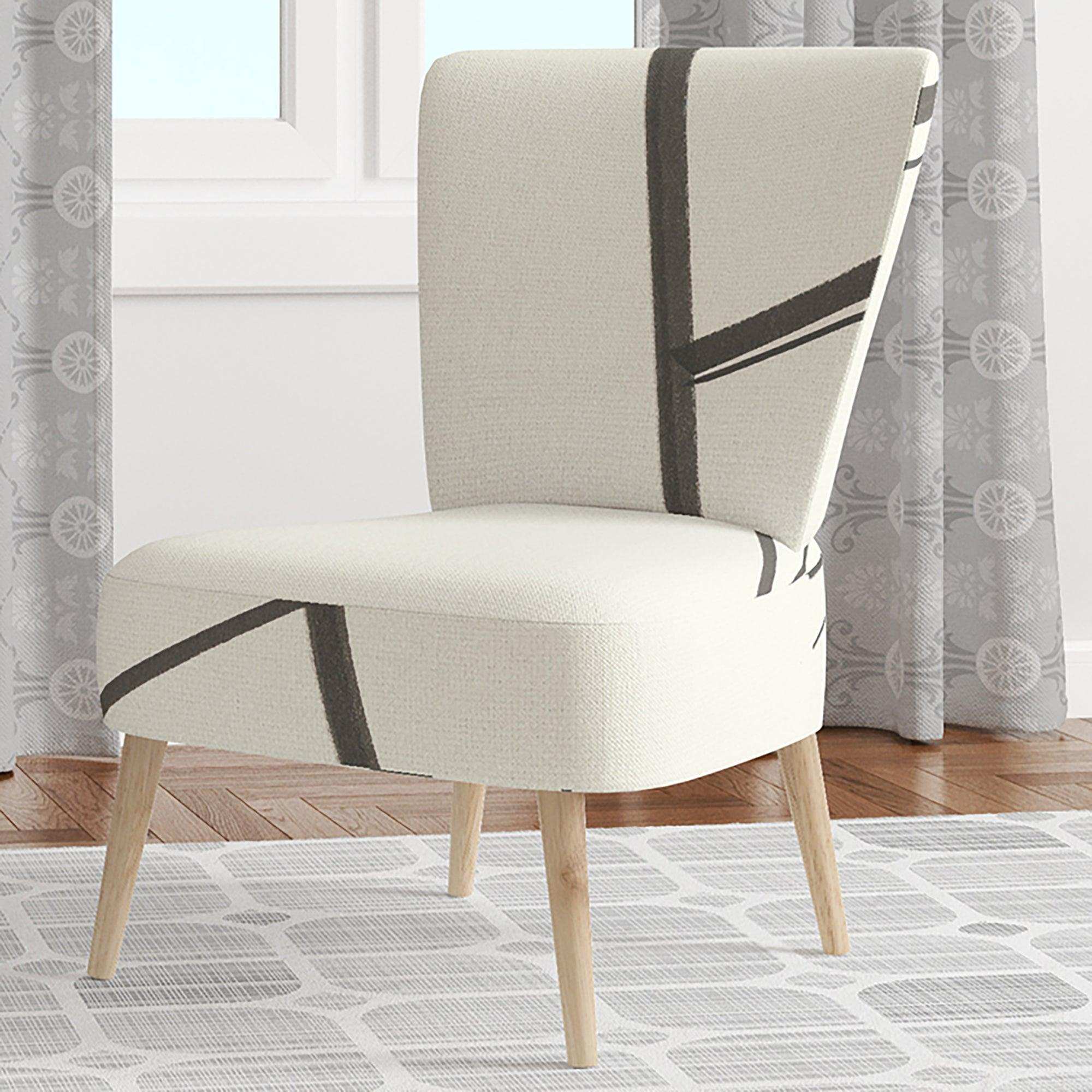 minimalist black and white IV Transitional Accent Chair