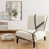minimalist black and white IV Transitional Accent Chair