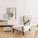 minimalist black and white IV Transitional Accent Chair