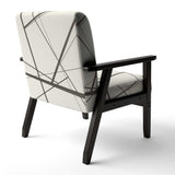 minimalist black and white IV Transitional Accent Chair
